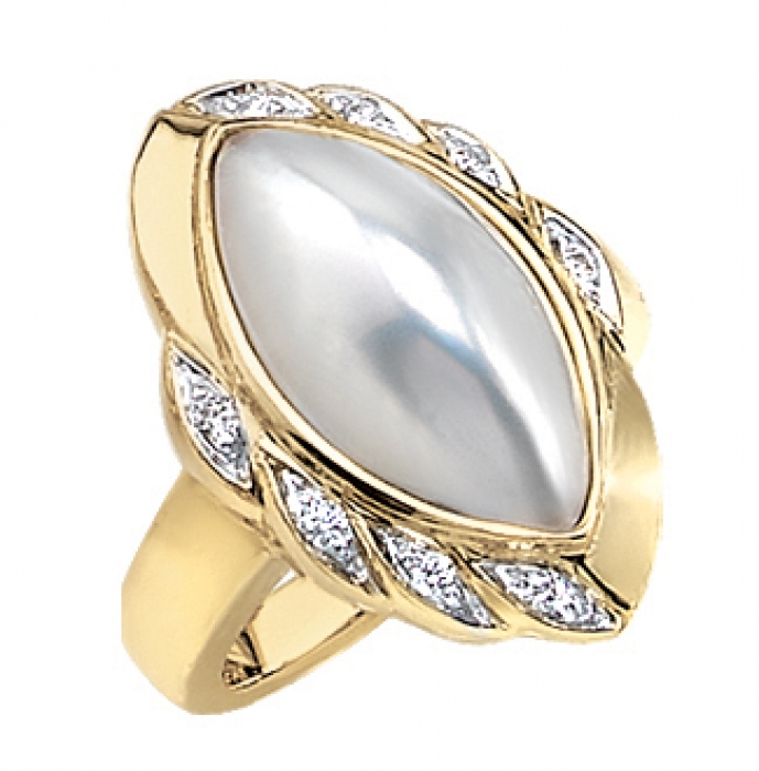 #RG-826Y - Mabe Pearl Rings - Jewelry Collections