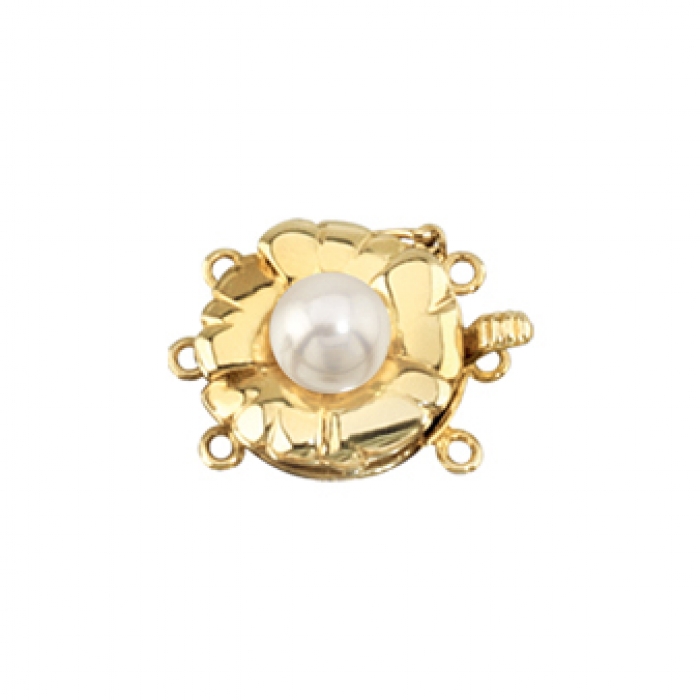 #C-307Y - Gold & Pearls Clasps - Jewelry Collections