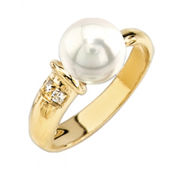 #RG-20149Y - Japanese Pearl Rings - Jewelry Collections